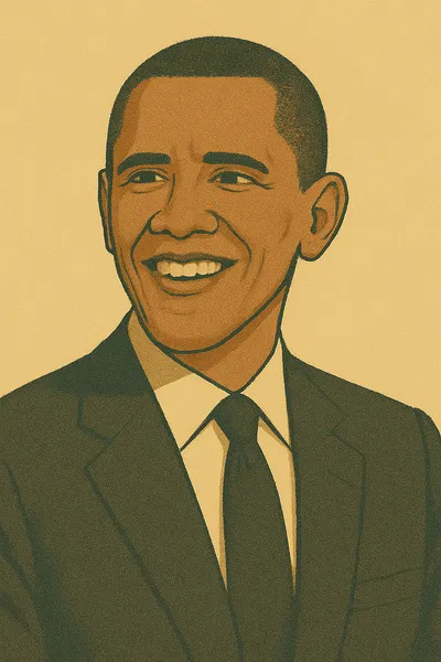 Porträt von Barack Obama