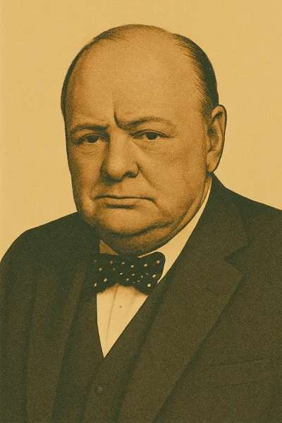 Porträt von Winston Churchill
