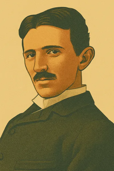 Porträt von Nikola Tesla